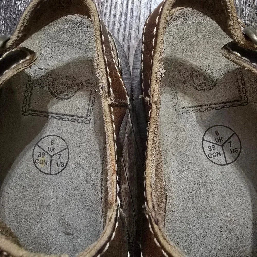 Dr. Martens Vintage Fisherman Sandals Mens 7 Brown Leather Caged Buckle Grunge